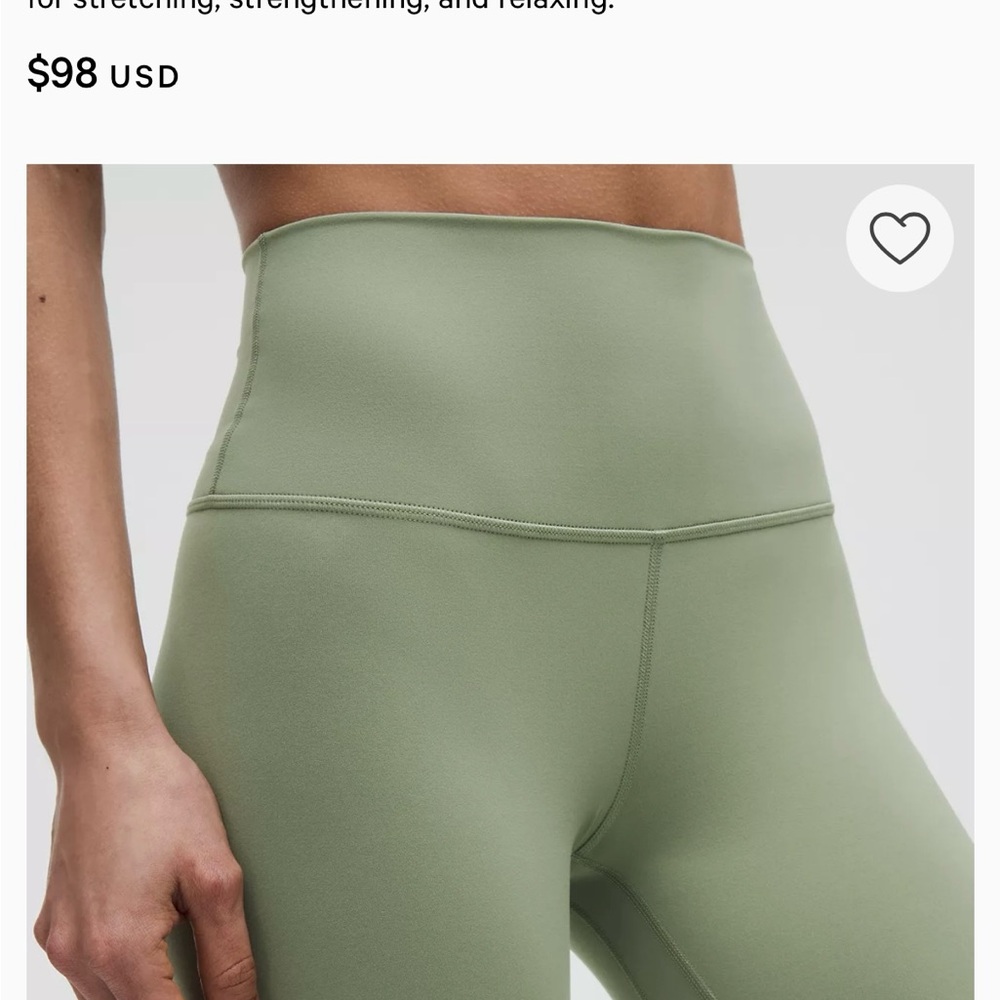 Lululemon Align high rise crop 23”